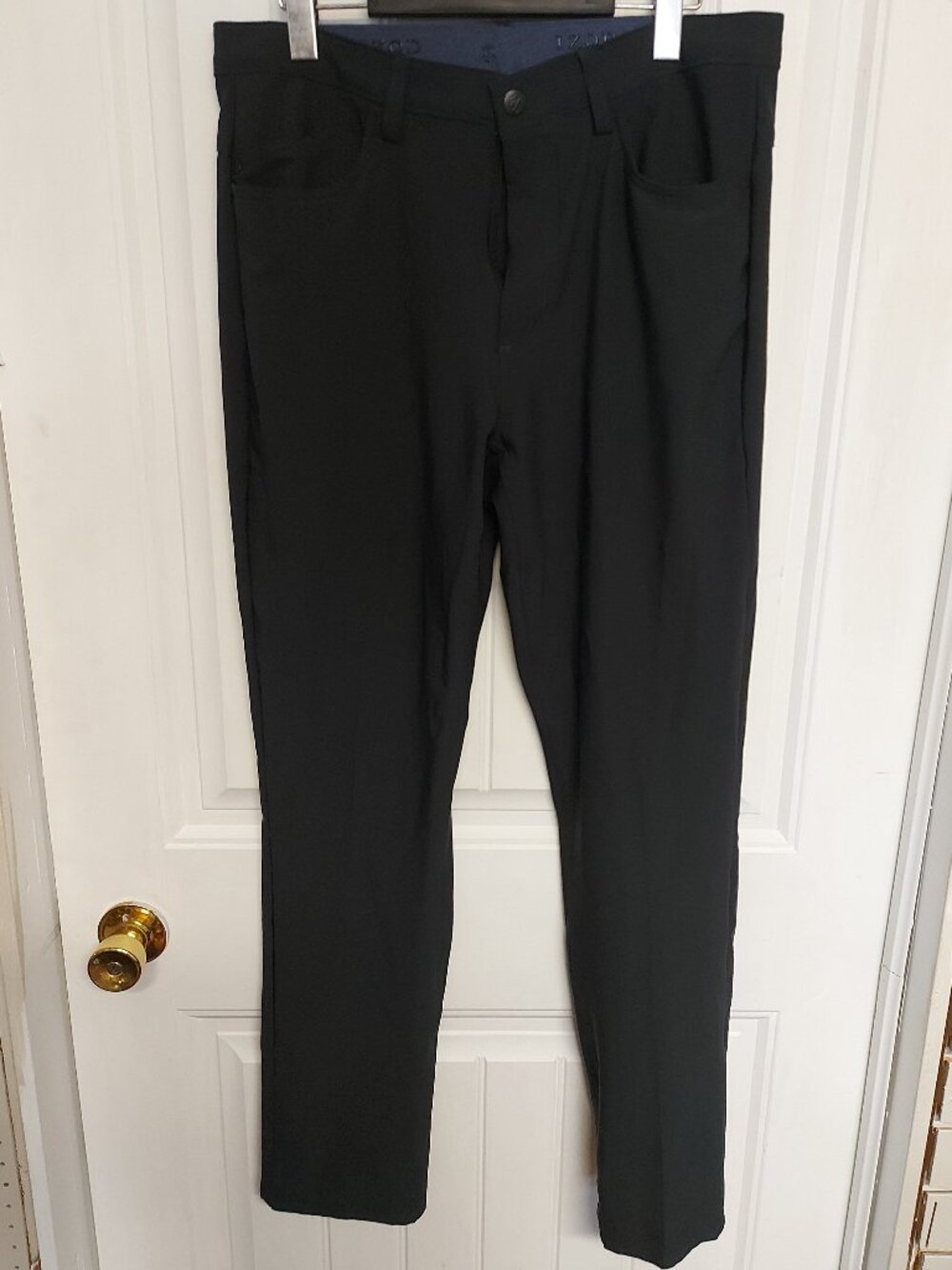 IZOD Golf Black Stretch Slim Fit Performance Pants 32x32